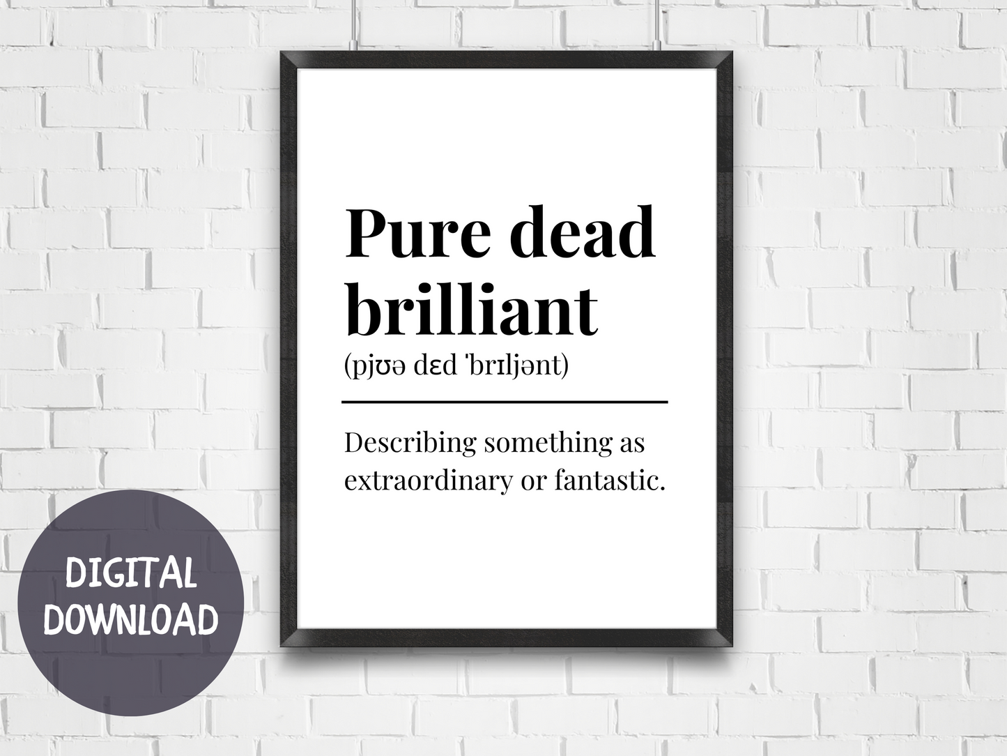 Pure Dead Brilliant - Digital Download